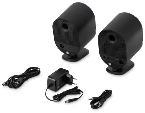 Колонки Оклик OK-303A 2.0 черный 20Вт BT