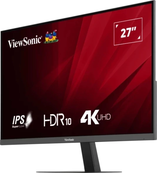 Монитор ViewSonic 27&amp;quot; VA2708-4K-HD черный IPS LED 16:9 HDMI матовая 250cd 178гр/178гр 3840x2160 60Hz DP 4K 4.1кг