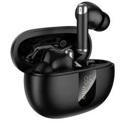 Гарнитура вкладыши Hoco EQ26 черный беспроводные bluetooth в ушной раковине (52155)