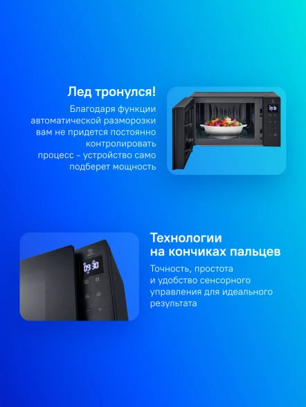 Микроволновая Печь LG MS2032GAS 20л. 700Вт черный