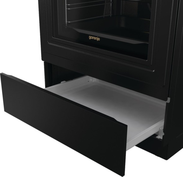 Плита Электрическая Gorenje GECS6B71CLB черный стеклокерамика (без крышки)