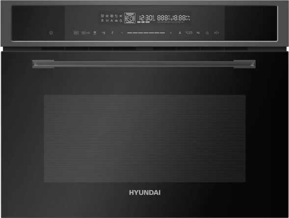 Духовой шкаф Электрический Hyundai HMEO 6580 DX черный/графитовый