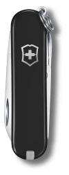 Нож перочинный Victorinox Classic SD Dark Illusion (0.6223.3G) 58мм 7функц. черный подар.коробка