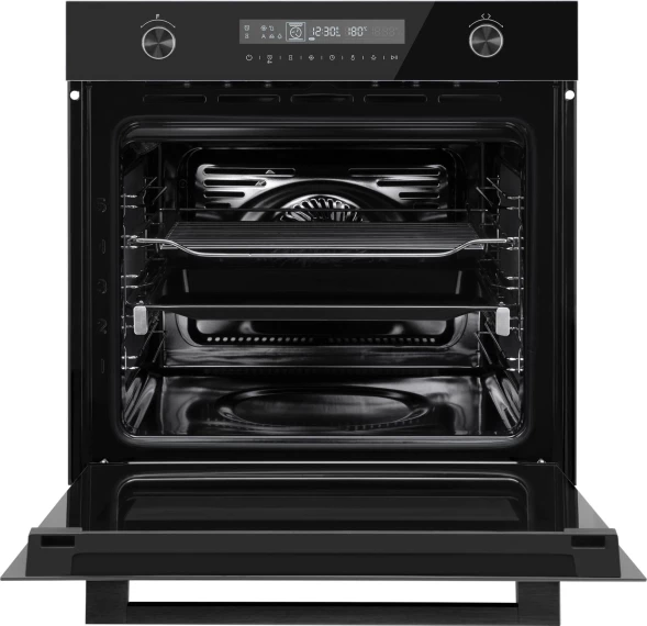 Духовой шкаф Электрический Weissgauff EOM 751 PDB Black Edition черный