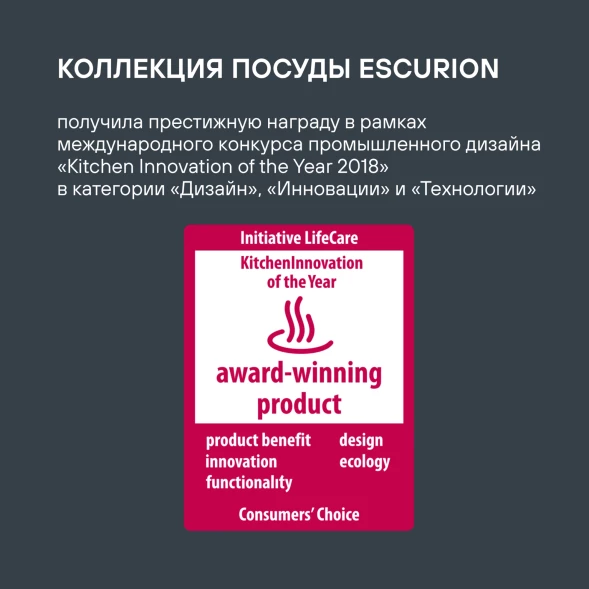 Сковорода Rondell Escurion RDA-868 круглая 28см покрытие: Xylan Plus ручка съемная (без крышки) черный