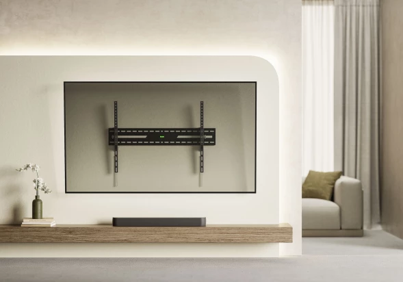 Кронштейн для телевизора Ultramounts UM850T черный 43&amp;quot;-100&amp;quot; макс.75кг настенный наклон