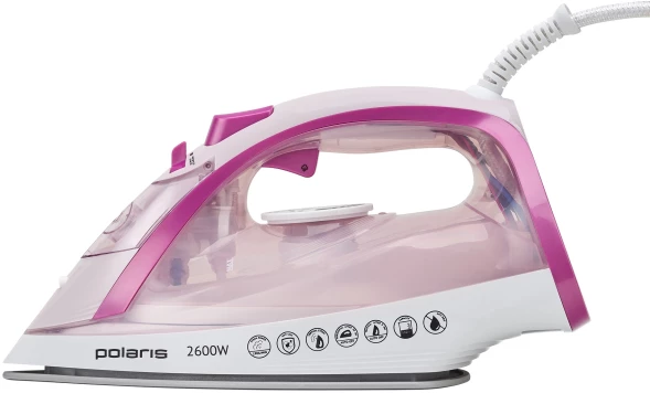 Утюг Polaris PIR 2668AK 2600Вт белый/розовый
