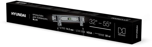 Кронштейн для телевизора Hyundai SL-X1 черный 32&amp;quot;-55&amp;quot; макс.50кг настенный фиксированный