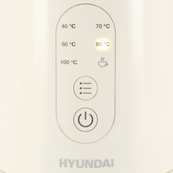 Чайник электрический Hyundai HYK-S3605 1.7л. 2200Вт кремовый корпус: металл