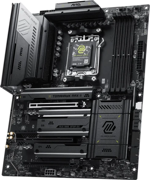 Материнская плата MSI MAG B850 TOMAHAWK MAX WIFI II Socket AM5 AMD B850 4xDDR5 ATX AC`97 8ch(7.1) 5Gigabit RAID+HDMI