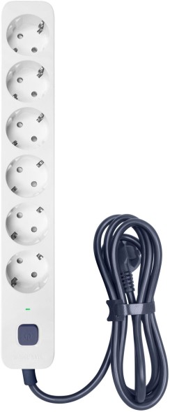 Сетевой фильтр Powercom SP-06W 5,0 м 5.0м (6 розеток) белый/серый (коробка)