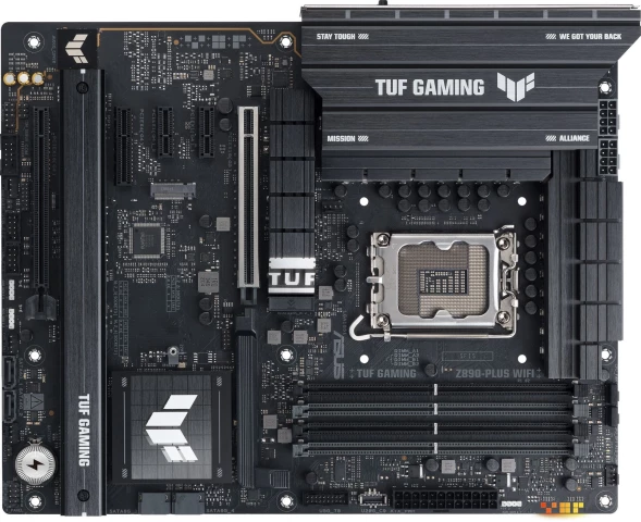 Материнская плата Asus TUF GAMING Z890-PLUS WIFI Soc-1851 Intel Z890 4xDDR5 ATX AC`97 8ch(7.1) 2.5Gg RAID+HDMI+DP