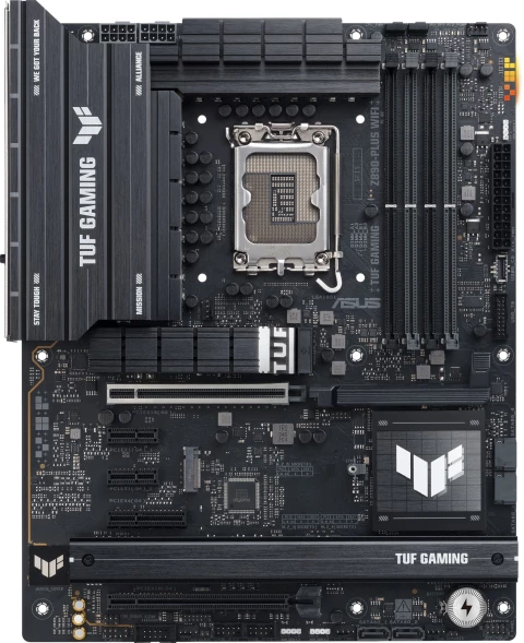 Материнская плата Asus TUF GAMING Z890-PLUS WIFI Soc-1851 Intel Z890 4xDDR5 ATX AC`97 8ch(7.1) 2.5Gg RAID+HDMI+DP