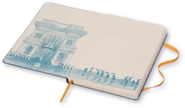 Блокнот Moleskine LIMITED EDITION I AM MILAN LEQP060IAMI Large 130х210мм 240стр. слоновая кость страницы линейка твердая обложка белый