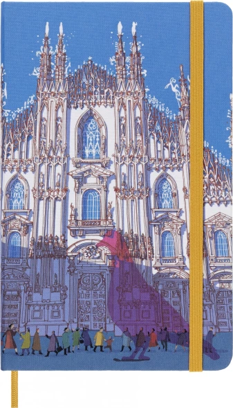 Блокнот Moleskine LIMITED EDITION I AM MILAN LEQP060IAMI Large 130х210мм 240стр. слоновая кость страницы линейка твердая обложка белый