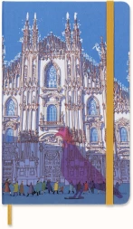 Блокнот Moleskine LIMITED EDITION I AM MILAN LEQP060IAMI Large 130х210мм 240стр. слоновая кость страницы линейка твердая обложка белый