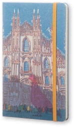 Блокнот Moleskine LIMITED EDITION I AM MILAN LEQP060IAMI Large 130х210мм 240стр. слоновая кость страницы линейка твердая обложка белый