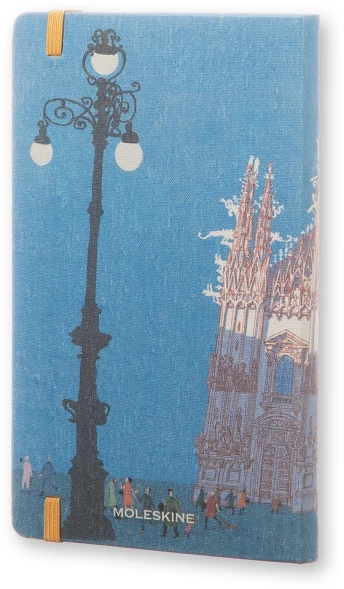 Блокнот Moleskine LIMITED EDITION I AM MILAN LEQP060IAMI Large 130х210мм 240стр. слоновая кость страницы линейка твердая обложка белый