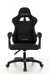 Кресло игровое Zombie Rudger черный с подголов. крестов. пластик