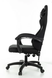 Кресло игровое Zombie Rudger черный с подголов. крестов. пластик