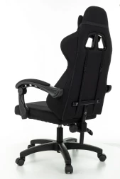 Кресло игровое Zombie Rudger черный с подголов. крестов. пластик