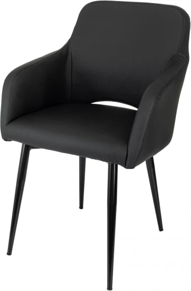 Кресло Бюрократ CH-380F черный эко.кожа на ножках металл