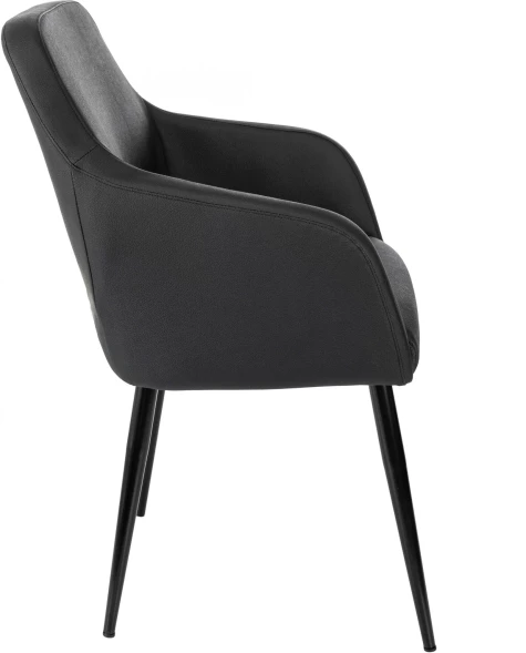 Кресло Бюрократ CH-380F черный эко.кожа на ножках металл