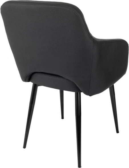 Кресло Бюрократ CH-380F черный эко.кожа на ножках металл