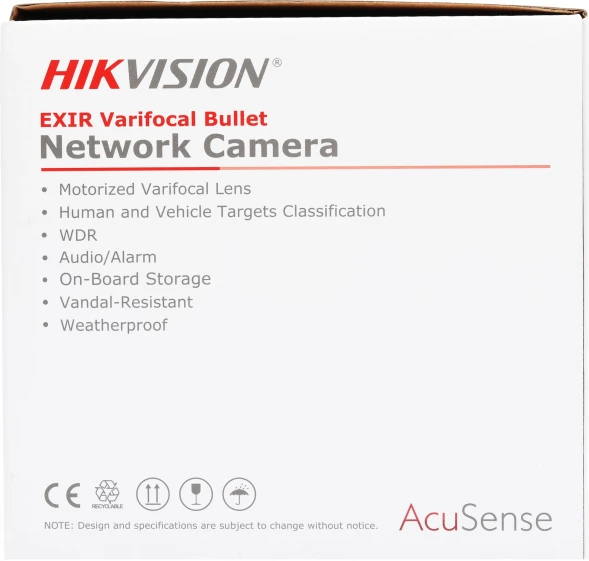 Камера видеонаблюдения IP Hikvision DS-2CD2643G2-IZS 2.8-12мм цв. корп.:белый