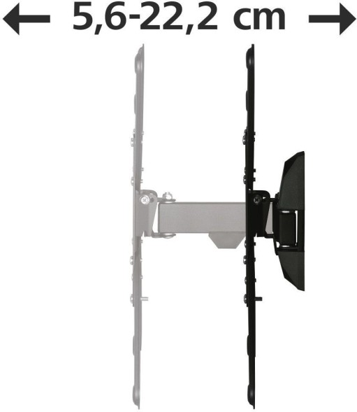 Кронштейн для телевизора Hama 00220823 черный 32&amp;quot;-65&amp;quot; макс.20кг настенный поворот и наклон