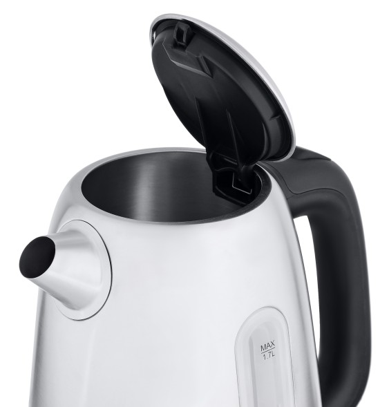 Чайник электрический Starwind SKS3210 1.7л. 2200Вт серебристый/черный корпус: металл/пластик