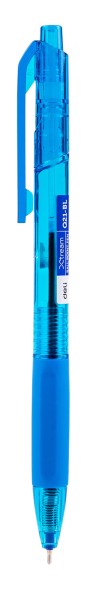 Ручка шариков. автоматическая Deli X-tream EQ21-BL синий/прозрачный d=0.7мм син. черн. резин. манжета