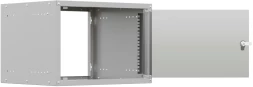Шкаф коммутационный NTSS (NTSS-WL6U5535GS) настенный 6U 550x350мм пер.дв.стекл несъемн.бок.пан. 30кг серый 270мм 8.3кг 110град. 370мм IP20 укомплектованный