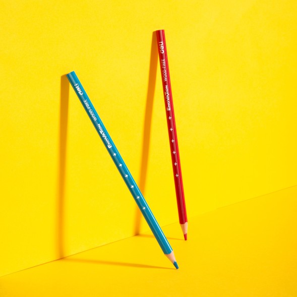 Карандаши цв. Deli EC113-12 Enovation трехгран. пластик 12цв. коробка/европод. (12шт)