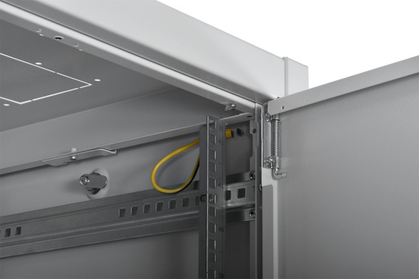 Шкаф коммутационный ЦМО (ШТК-Э-42.8.8-44АА) напольный 42U 800x800мм пер.дв.перфор. задн.дв.перфор. 2 бок.пан. направл.под закл.гайки 710кг серый 715мм 105кг 180град. 1987мм IP20 сталь