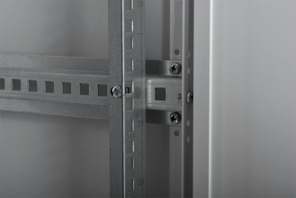 Шкаф коммутационный ЦМО (ШТК-Э-42.8.8-44АА) напольный 42U 800x800мм пер.дв.перфор. задн.дв.перфор. 2 бок.пан. направл.под закл.гайки 710кг серый 715мм 105кг 180град. 1987мм IP20 сталь