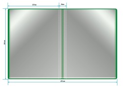 Папка с 40 прозр.вклад. Бюрократ -BPV40GRN A4 пластик 0.65мм торц.карм с бум. встав зеленый