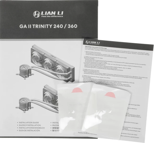 Система водяного охлаждения Lian-Li Galahad II Trinity 360 ARGB Soc-AM5/AM4/1200/1700/1851 черный30dB Al+Cu 280W Ret (G89.GA2T36B.00)