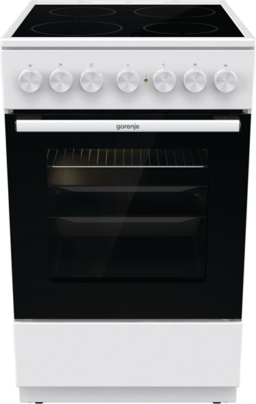 Плита Электрическая Gorenje GEC5B41WG белый стеклокерамика (без крышки)