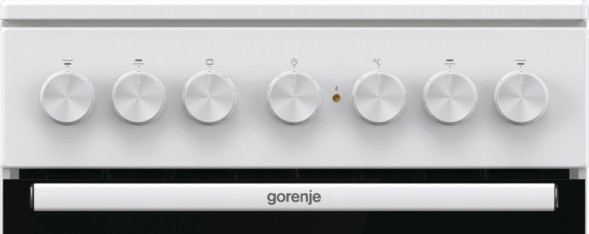Плита Электрическая Gorenje GEC5B41WG белый стеклокерамика (без крышки)