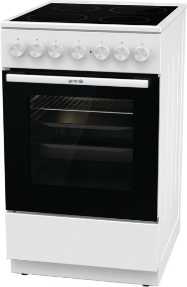 Плита Электрическая Gorenje GEC5B41WG белый стеклокерамика (без крышки)