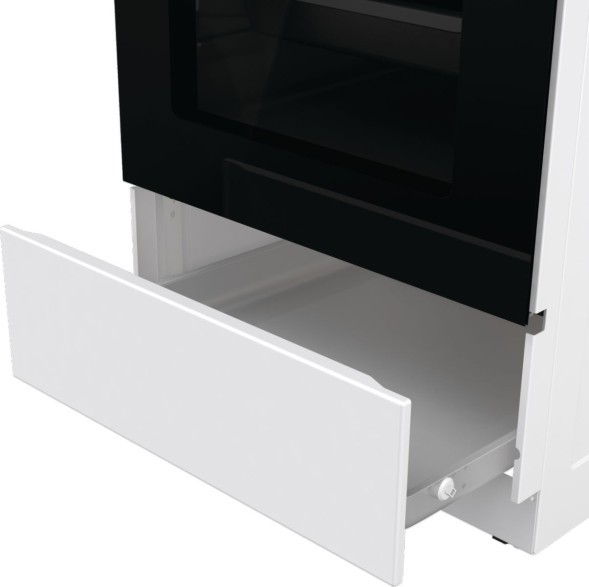 Плита Электрическая Gorenje GEC5B41WG белый стеклокерамика (без крышки)