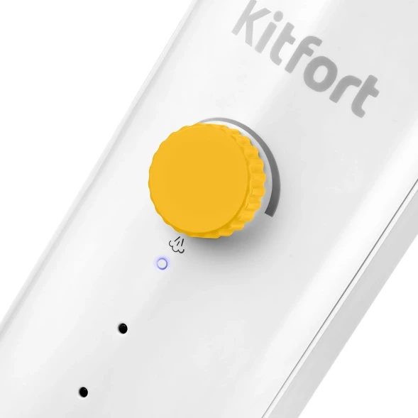 Швабра паровая Kitfort КТ-1048-1 1300Вт белый/желтый