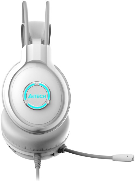 Наушники с микрофоном A4Tech Fstyler FH300U белый 2м мониторные USB оголовье (FH300U WHITE)