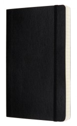 Блокнот Moleskine CLASSIC SOFT EXPENDED QP616EXP Large 130х210мм 400стр. линейка мягкая обложка черный