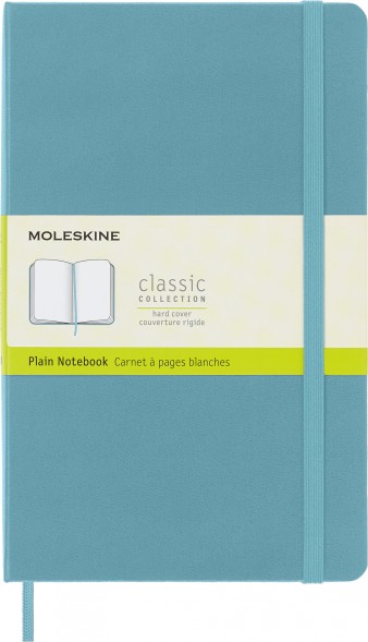 Блокнот Moleskine CLASSIC QP062B35 Large 130х210мм 240стр. нелинованный твердая обложка голубой