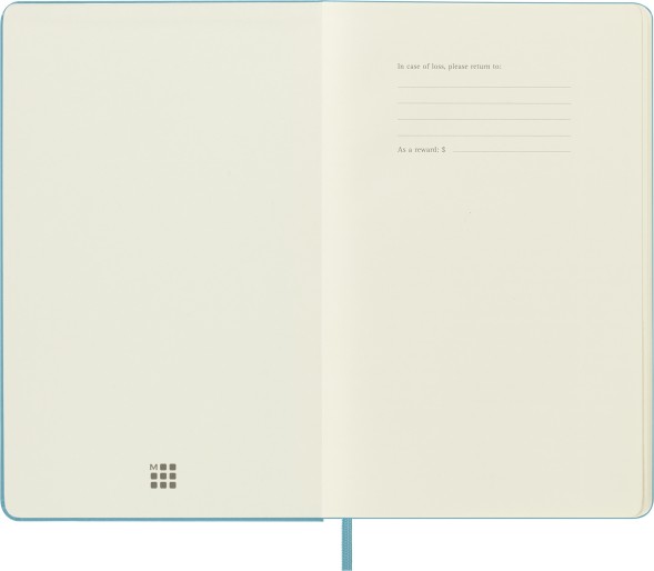 Блокнот Moleskine CLASSIC QP062B35 Large 130х210мм 240стр. нелинованный твердая обложка голубой