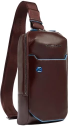 Рюкзак слинг мужской Piquadro Blue Square CA6898B2/MO красное дерево натур.кожа