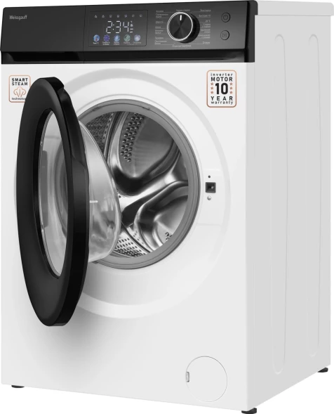 Стиральная машина Weissgauff WM 45127 Inverter Steam Color Touch класс: A+++ загр.фронтальная макс.:7кг белый инвертер
