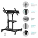 Стойка для телевизора Onkron TS1380 черный 50&amp;quot;-83&amp;quot; макс.70кг напольный мобильный